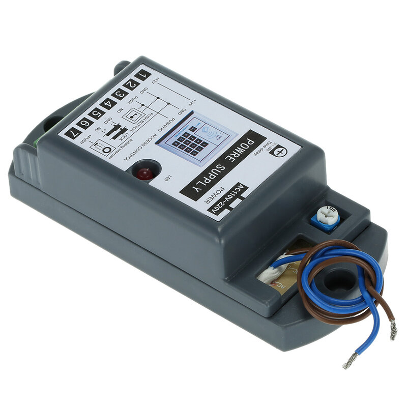 Access Control Power Supply, Pequeno Volume Usado para Sistema de Controle de Acesso, Tensão Larga, 12V, 3A Output