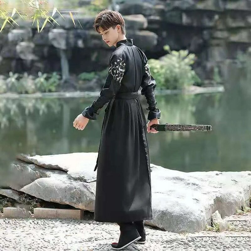 Men Hanfu Chinese Ancient Traditional Clothing Han Dynasty Swordsman Hanfu Robe Tang Suit Cosplay Costume Carnival Party Dress