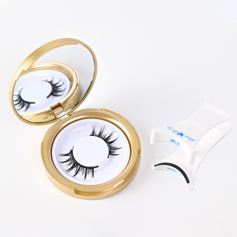 1 Pair 3D Natural Magnetic Eyelashes With Eyelashes Reusable Magnetic False Eyelashes Tweezers Set Portable Cosmetic Tool