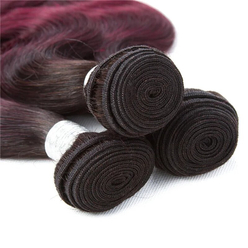 ブラジルのバッチ織り,自然なウェーブのかかった髪,シェーディング1b 99j,3/4ロット,卸売