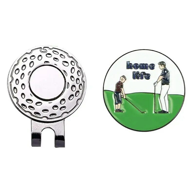 Pennarelli per palline da Golf clip per cappelli posizione della pallina da Golf clip per berretti da Golf in metallo rimovibili con magnete golfista regali accessori per il Golf