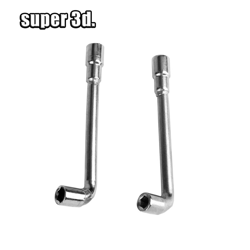 Pipe Socket Wrench L-shaped 6mm 7mm Perforated Elbow 7-shaped Hexagonal Double-Head Repair Tools For 3D Printer MK8/E3D Nozzle