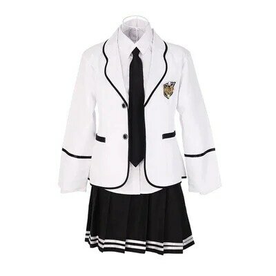 Uniformes escolares de manga larga para estudiantes, uniformes JK de Japón y Corea del Sur, traje de escuela secundaria para niños y niñas