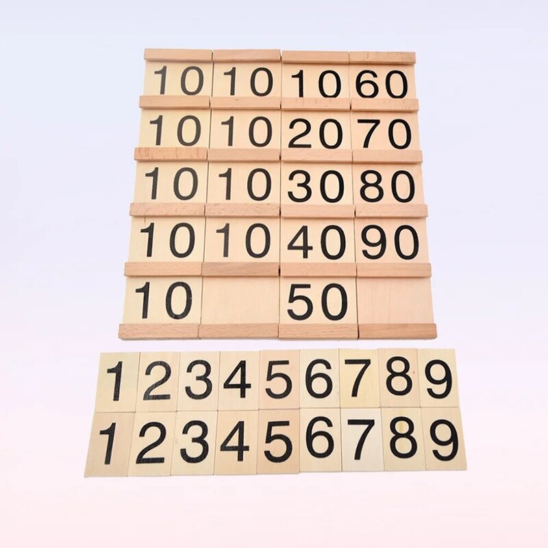 Papan kayu permainan kayu papan Puzzle matematika awal pengembangan bahan matematika untuk anak-anak