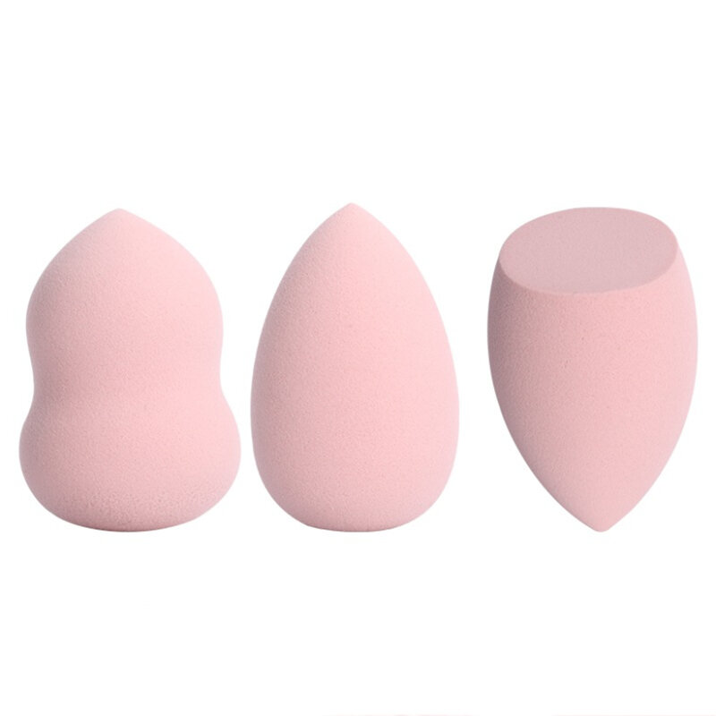 Fondotinta in polvere trucco spugna microfibra uovo soffio cosmetico 3 stili rosa/marrone vendita calda