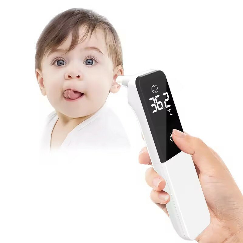 Termometr cyfrowy LED bezkontaktowy termometr medyczny na podczerwień odpowiedni dla dorosłych i niemowląt, dokładny i szybki termometr,
