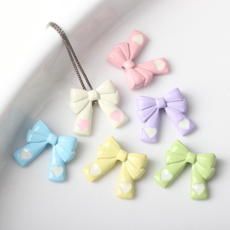 10pcs Handmade Butterfly Pendant Charms Macaron Color Necklace Earrings Pendants Diy Jewelry Making Findings Accessories