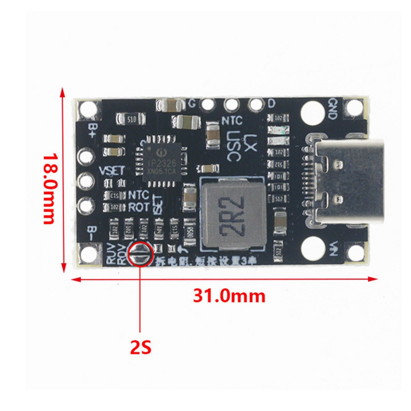 Lithium Battery Charging Boost Module Fast Charge 3S with Balanced Support Support QC Fast Charging