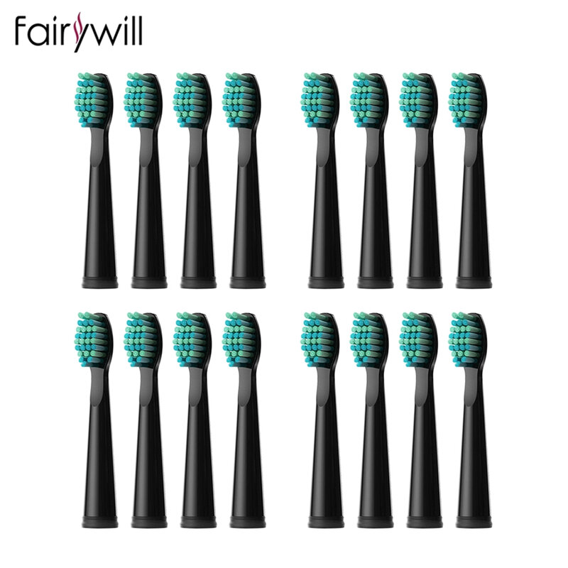 Fairyvontade-Sonic escovas elétricas, cabeças de substituição, escova de dentes, cabeças define para FW-507, FW-508, FW-917, 4, 8