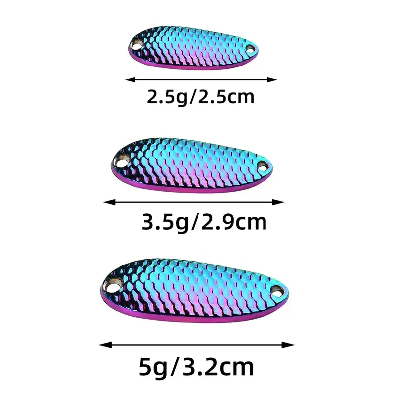 Aorace S LINE SPOON 2.5g -5g Trout Bait Stream Lures Copper Metal Fishing Lures For Trout Pike Perch Salmon