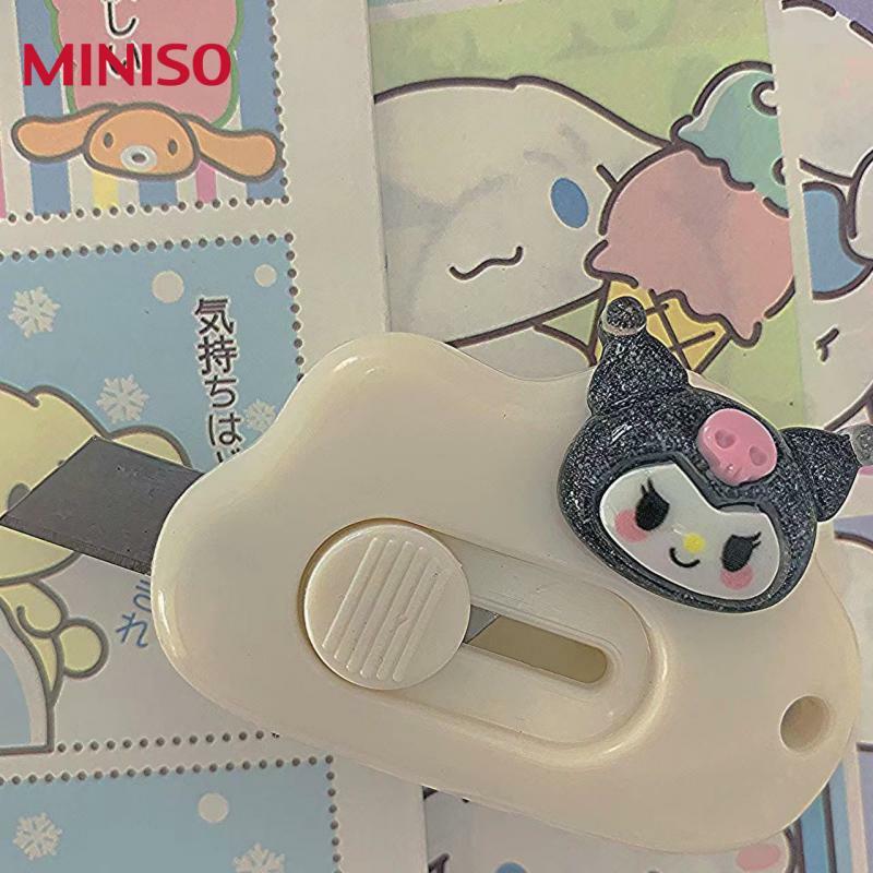 Miniso Utility Messen Cartoon Papier Snijders Mymelodie Pochacco Kuromi Anime Snijpapier Mes Schattig Draagbaar Kantoorbenodigdheden
