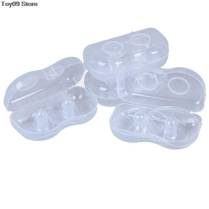 Protectores de silicona para pezones, cubierta protectora para lactancia materna, 2 unidades por set