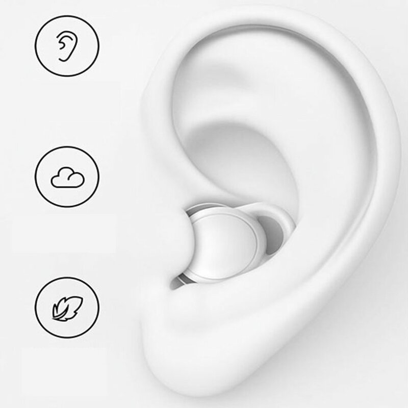 1 Paar drei schicht ige Ohr stöpsel mit Silikon geräusch unterdrückung, die zum Schlafs chwimmen geeignet sind