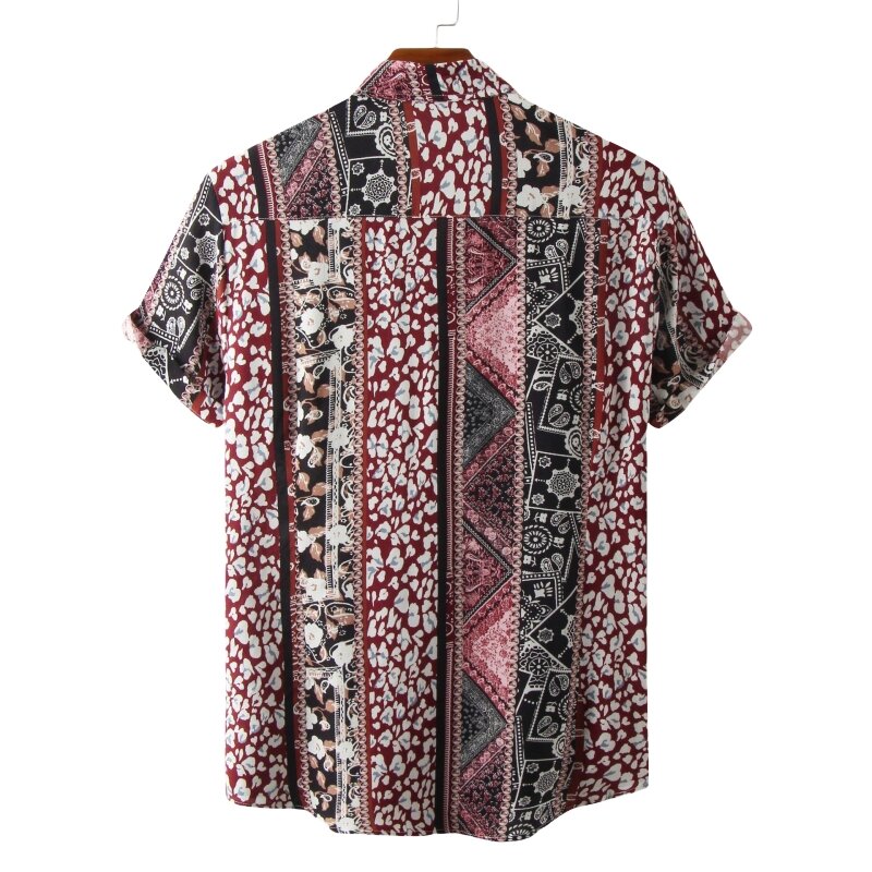 Maglietta di lusso camicie da uomo magliette di alta qualità uomo spedizione gratuita abbigliamento da uomo camicette di moda sociale cotone hawaiano Oversize