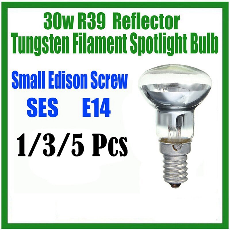 Lámpara de Lava de repuesto, foco E14 R39 30W, bombilla de luz con tornillo, Reflector transparente, bombillas de luz incandescentes de Lava
