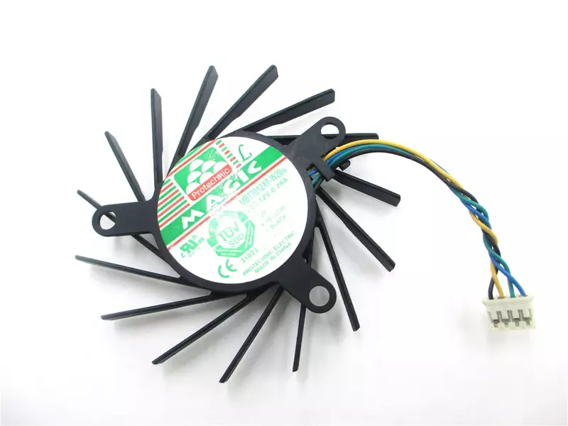 Compatible with card fan for New 8800GT 9800GT 9600GT Graphics card fan MBT7012XR-W20 MBT7012XF-W20 PLB07010S12HH 12V 0.28A