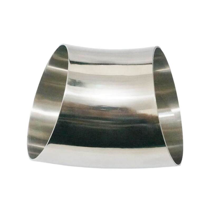 Outer Diameter 129mm 304 Stainless Steel Sanitary Welding 45 Degree Elbow Pipe Fitting