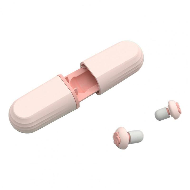 1 conjunto macio tampões de ouvido lento rebote silicone tampões de ouvido de redução de ruído de silicone plugues de ouvido