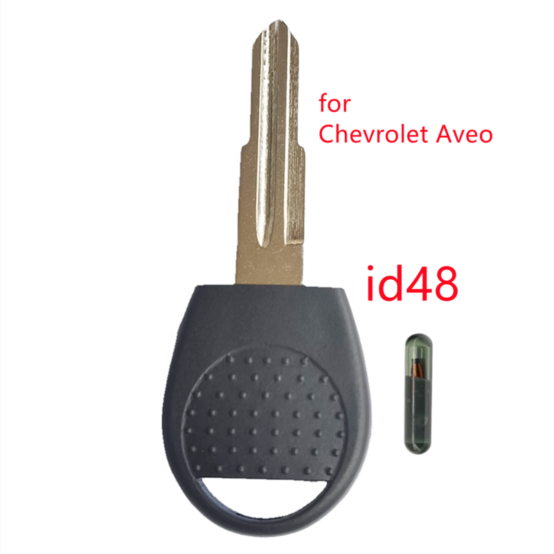1 Stuks Van Transponder Sleutel Met ID48 Chip Voor Strattec 5912554 Transponder Sleutel DWO4R T6 Voor Chevrolet Aveo