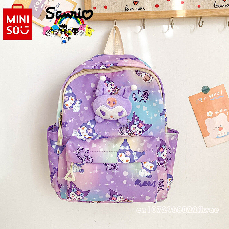 Miniso Sanrio-mochila para niño y niña, morral ligero y de gran capacidad, a la moda y de alta calidad, novedad