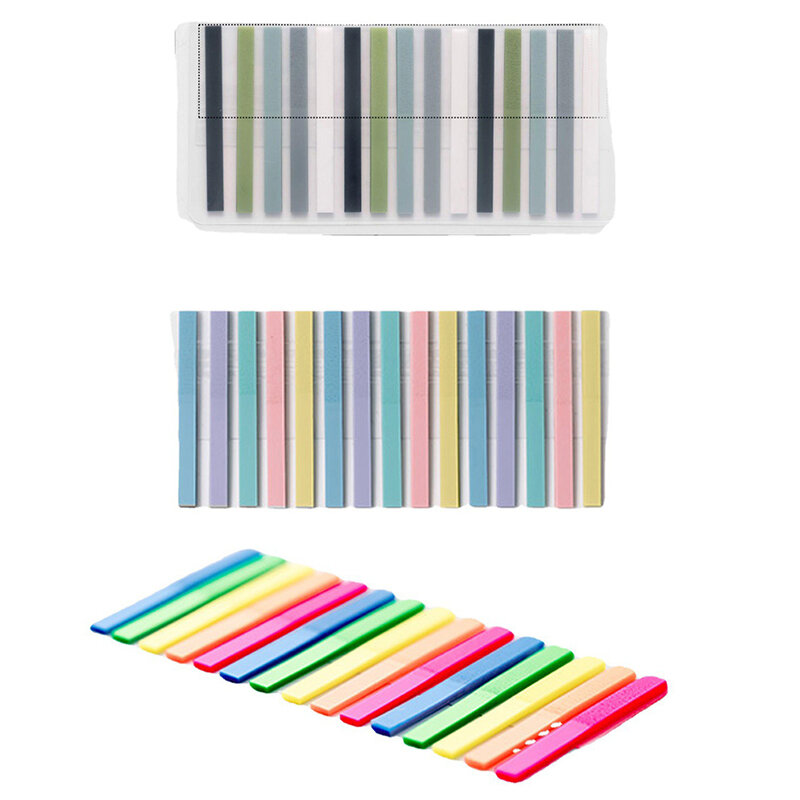 300Pcs Lesen Hilfe Highlight Aufkleber Transparent Fluoreszierende Index Tabs Flags Sticky Note Schreibwaren Schule Büro Lieferungen Eingestellt