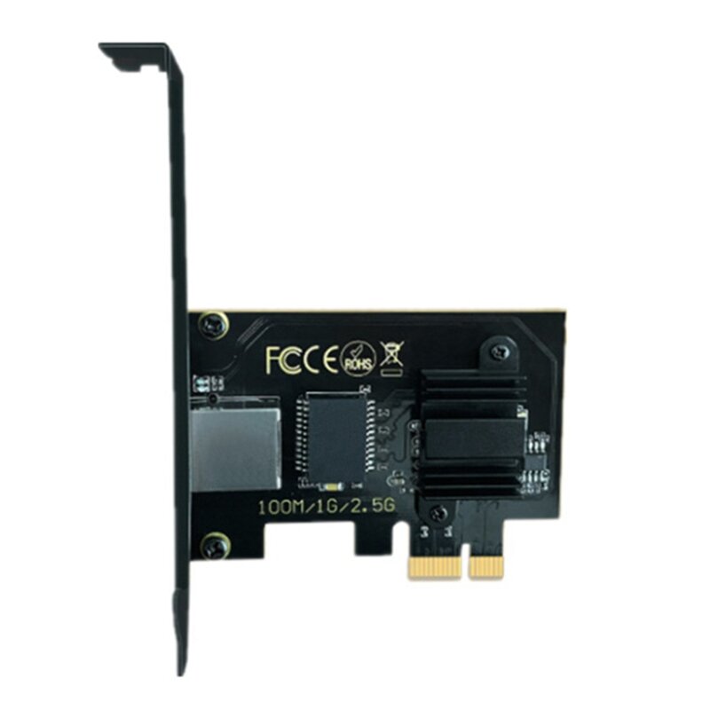 Placa de rede com fio para jogos, Computador Adapt to Ethernet Card, Adaptador 2.5 Pcie, 2500m, 2.5G