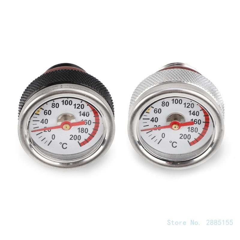 モーターサイクルエンジンオイルキャップ、タンク温度計、油圧ゲージ、0-200 ℃ ディスプレイ、m20x1.5