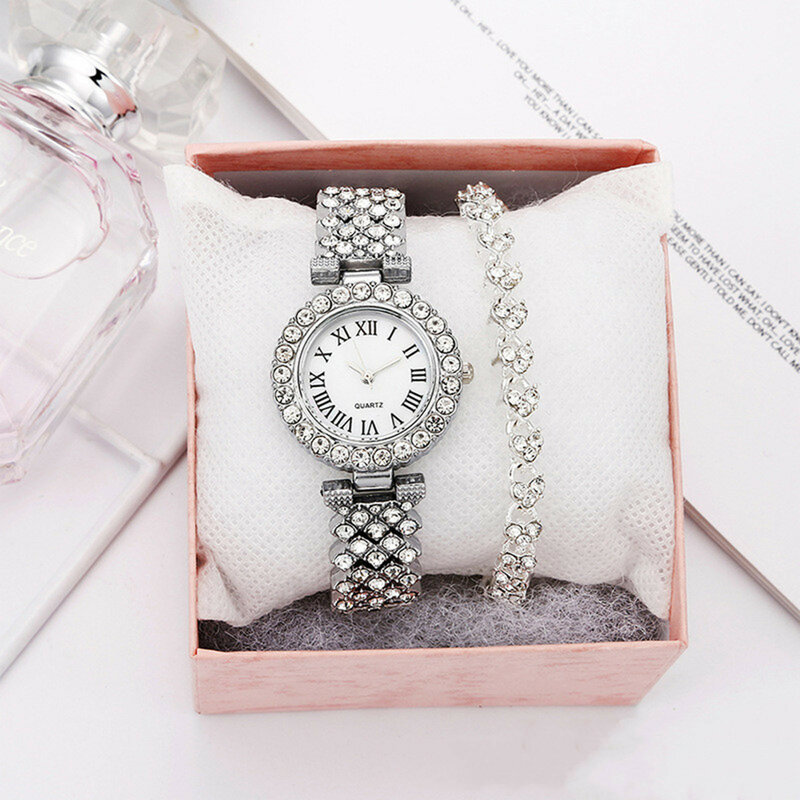 여성용 세련된 쿼츠 손목 시계, 럭셔리 고품질 2023, 정확한 방수, 골드 시계