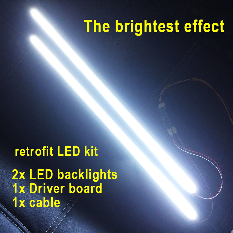 밝기 조절 가능 LED 백라이트 스트립 키트, 24 인치 와이드 LCD CCFL 패널-LED 백라이트 업데이트, 5 개, 540mm, 24 인치
