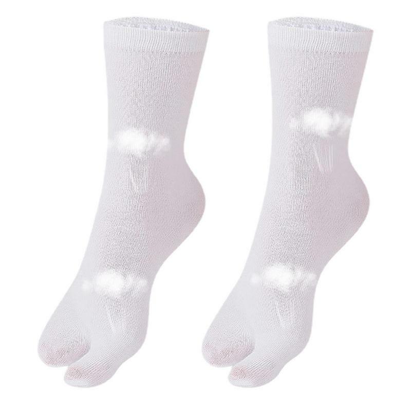Estilo japonês Toe Socks Homens e mulheres de verão respirável Two Finger Socks Kimono Flip Flop Split Toe Socks