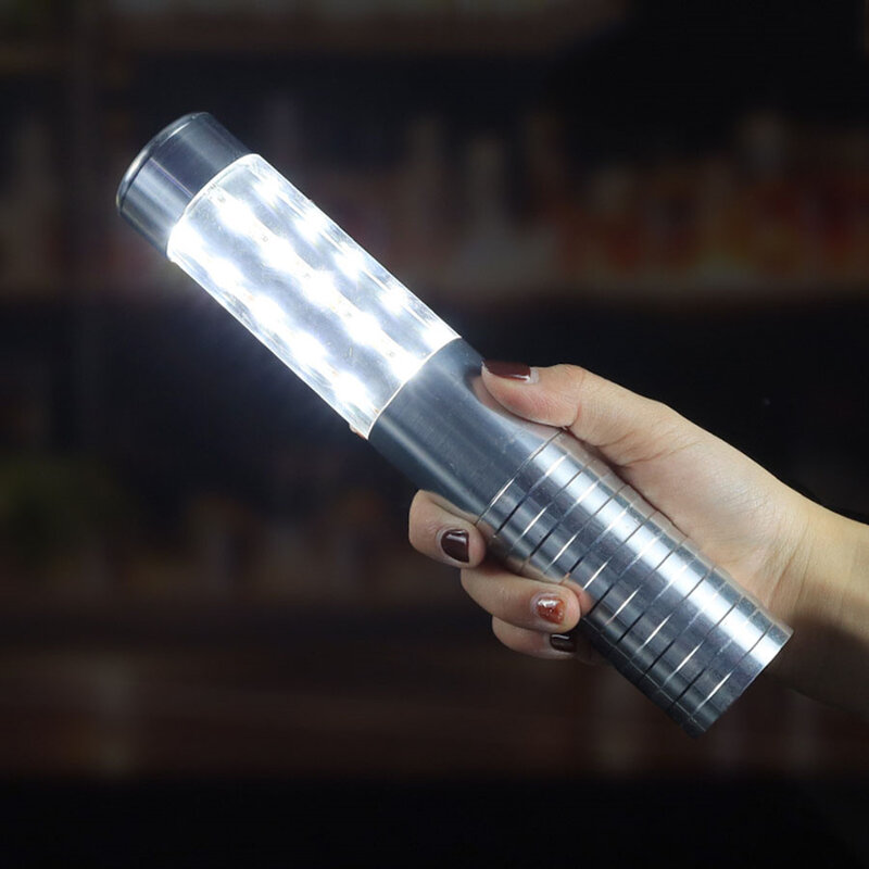 Senter LED botol sampanye dapat diisi ulang, tongkat kilat LED strobo Bar pesta Kelab Malam