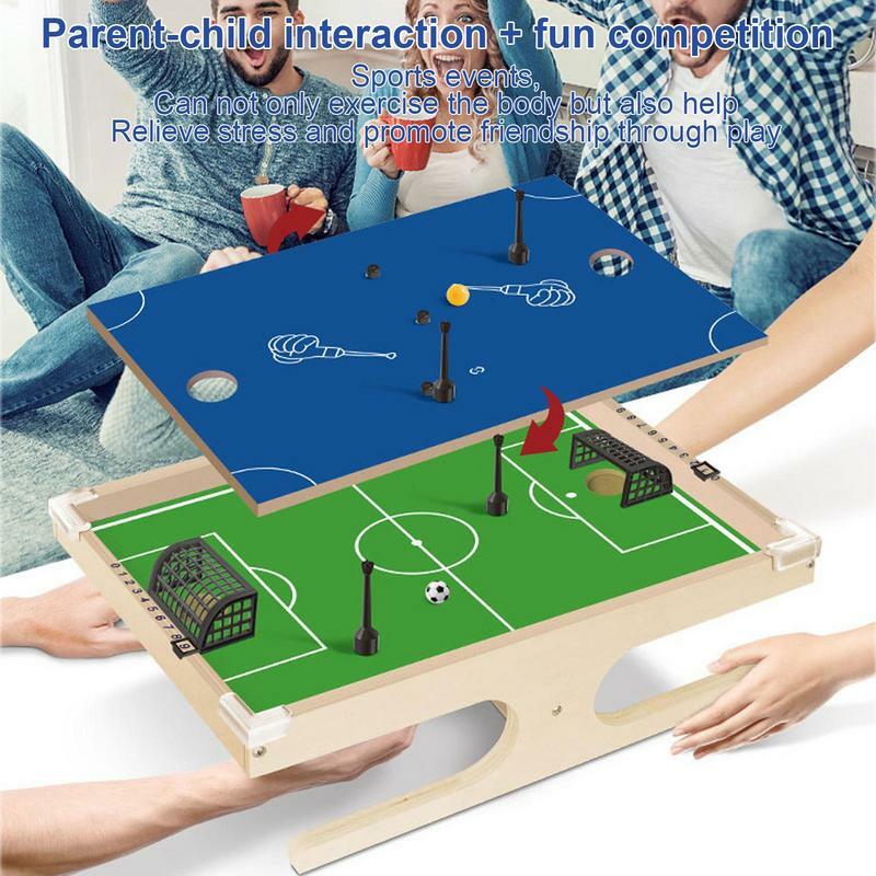 Table Football Game Board Match Toys, Kids Soccer Desktop Toys, Fun Parent-Child Interactive Competitivo, Mini Jogos de Futebol
