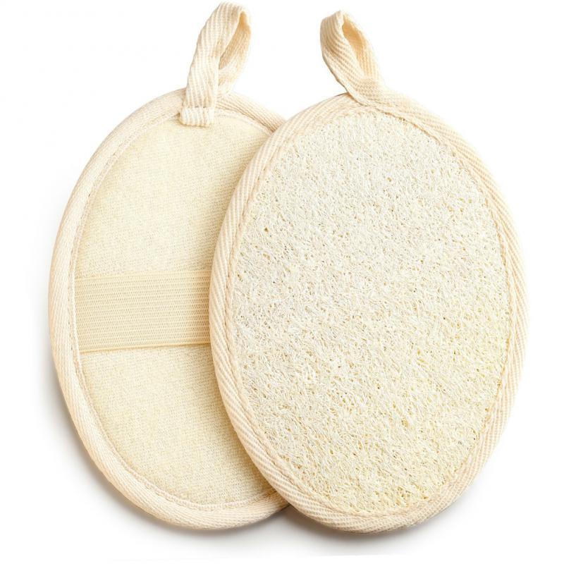 Natural Loofah Luffa Facial Complexion Skin Disc Disk Pads Male Female Face Cleaning Brush Baby Care Exfoliator