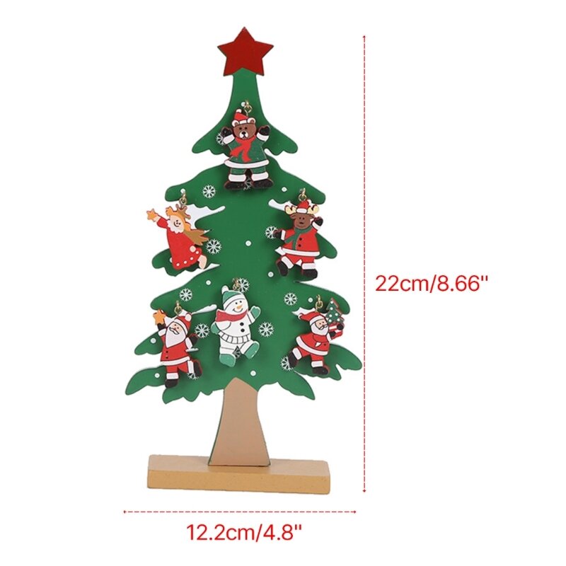 木製クリスマスツリーディスプレイお祝い行事の装飾用品ドロップシップ