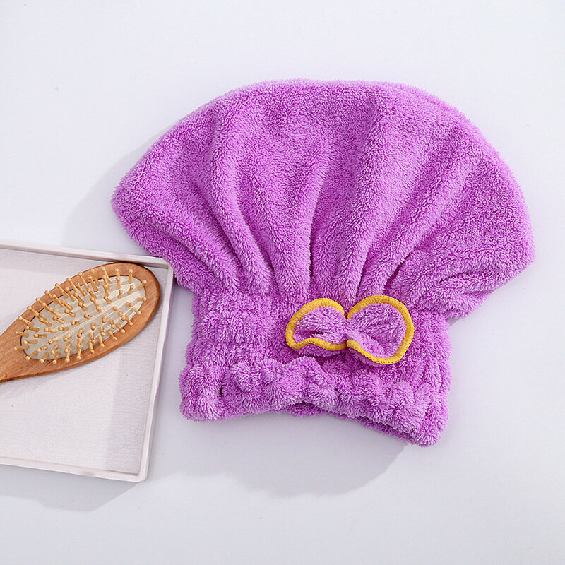 Полотенце из микрофибры для быстрой сушки волос, полотенце для спа-процедур, бант, полотенце, шапочка, аксессуары для ванной комнаты, шапки для женщин, дизайнерская шапочка для душа