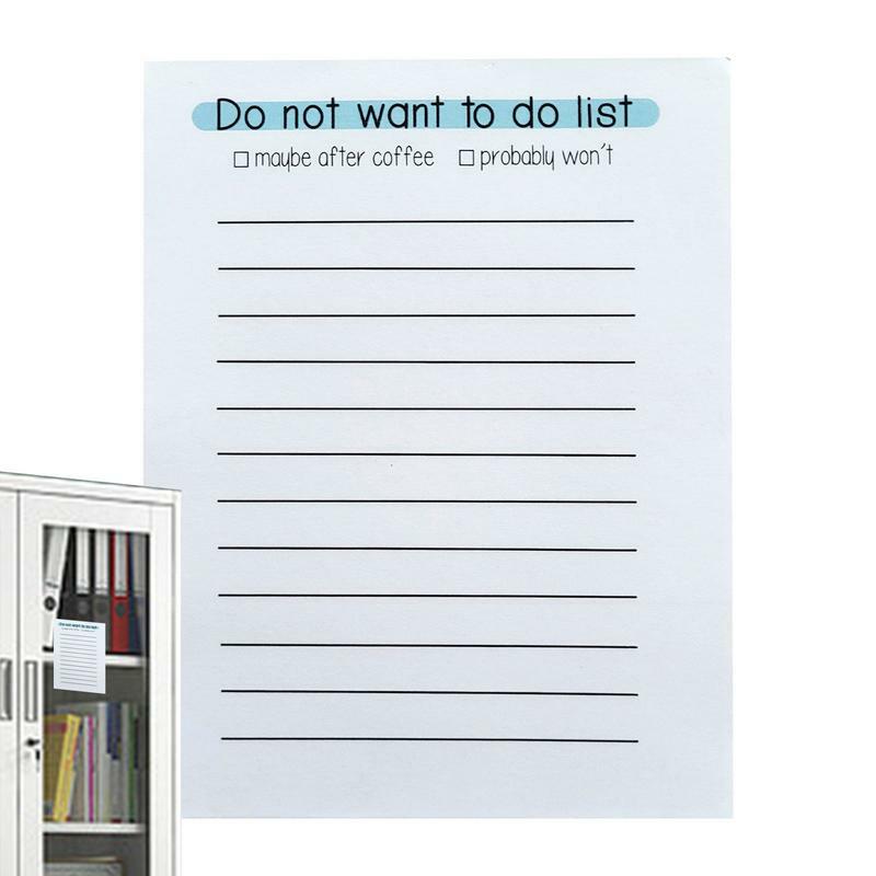 Harian untuk melakukan daftar 50 lembar rencana harian daftar periksa Memo menulis Pad untuk jadwal kerja daftar belanja pengingat prioritas