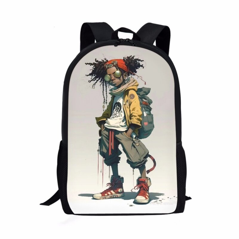 Seksowna torba szkolna z wzorem Punk Black Man dla dzieci swobodna młodość torby na książki dla plecak dla dzieci nastolatków plecak o dużej pojemności