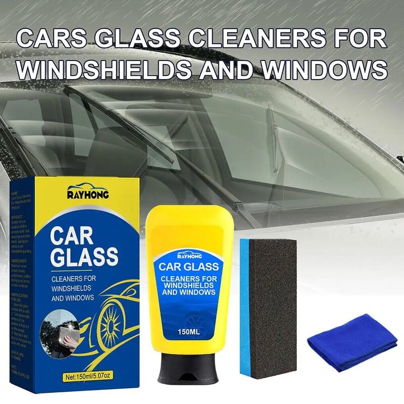 Car Windshield Glass Oil Film Removedor de Mancha, Sujeira Universal, Auto Ferramentas, Anti Spots Cleaner, 150ml Agentes, Chuva Limpa Polonês, Z4O3