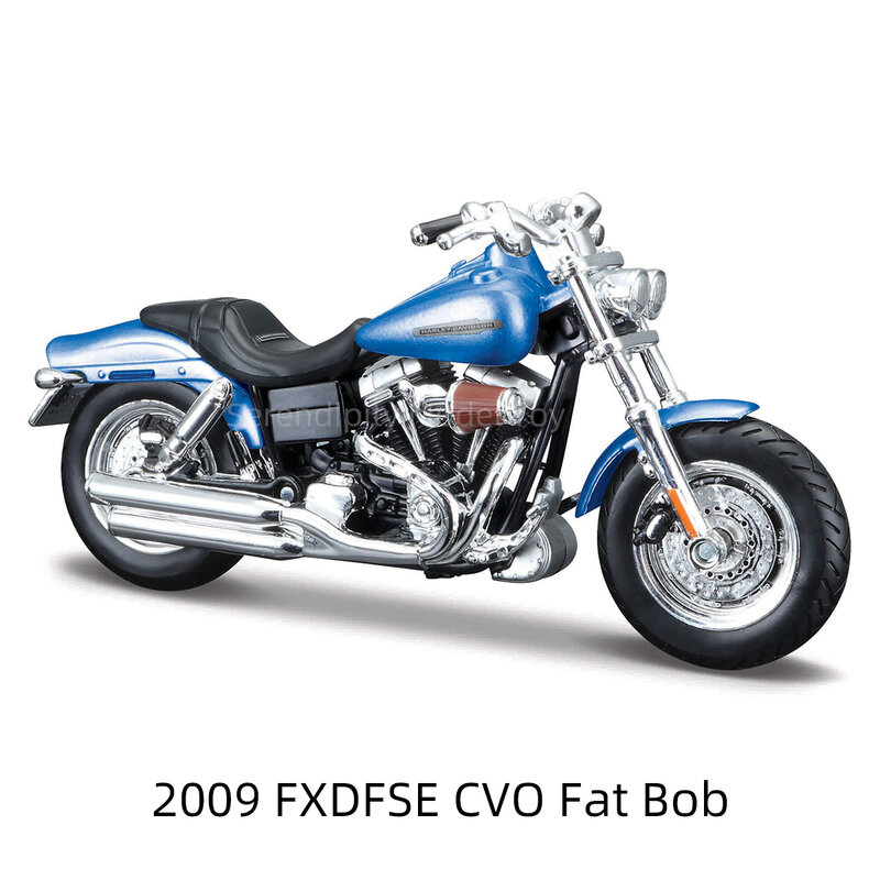 Maisto-vehículos fundidos a presión harley-davidson 2009 FXDFSE CVO Fat Bob, pasatiempos coleccionables, juguetes de modelos de motocicletas, 1:18