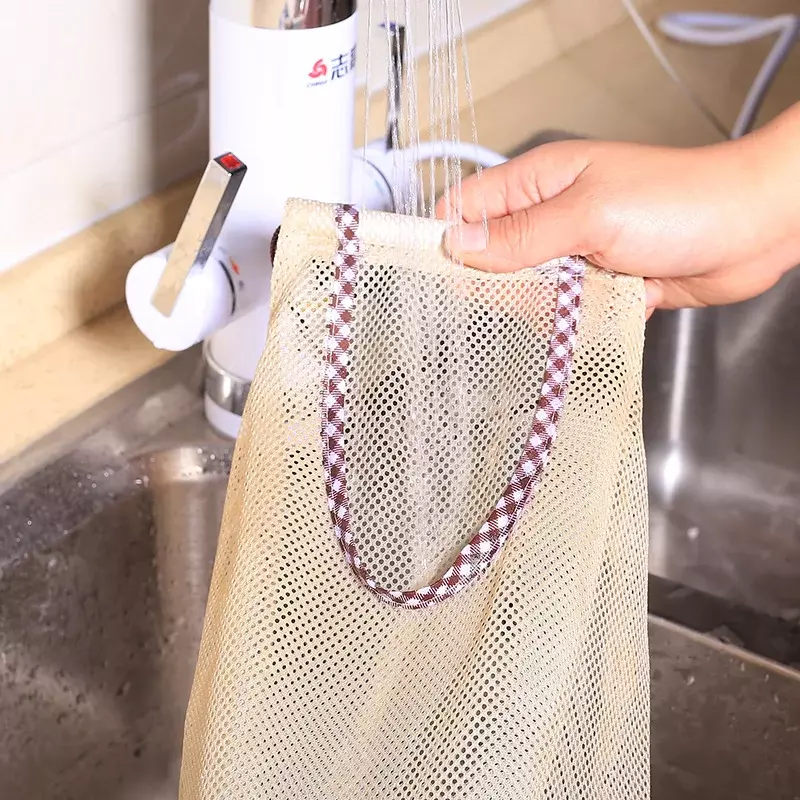ตะกร้าเก็บของแบบแขวนในห้องน้ำสำหรับเด็กกล่องเก็บอ่างอาบน้ำของเล่นถุงใส่ของแบบตาข่ายพับได้ถุงช้อปปิ้ง