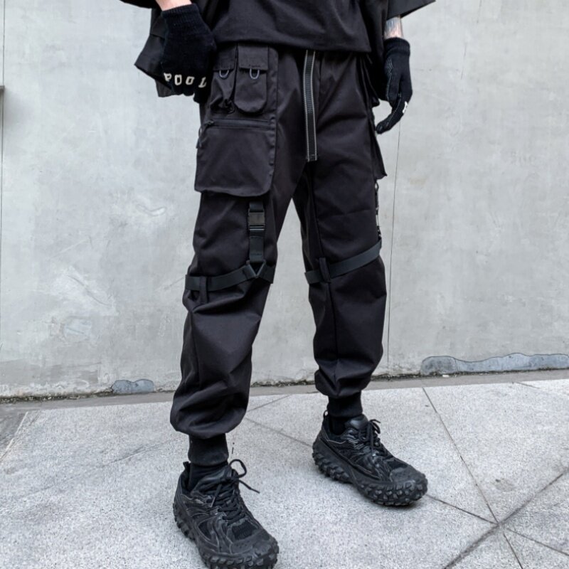 Мужские брюки-карго с множеством карманов, тактические брюки-карго в стиле High Street в стиле хип-хоп, модель Y2K на осень, 2024