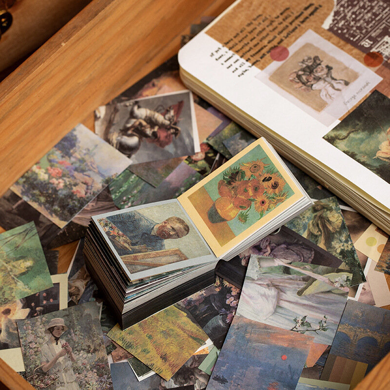 400 folhas em baotou material livro anônimo série de correio retro fresco literário mão conta base papel bonito material escolar suprimentos
