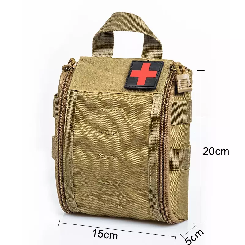 Tactical Molle Pouch kit di pronto soccorso, EDC, borsa multiuso di emergenza per la caccia e il campeggio