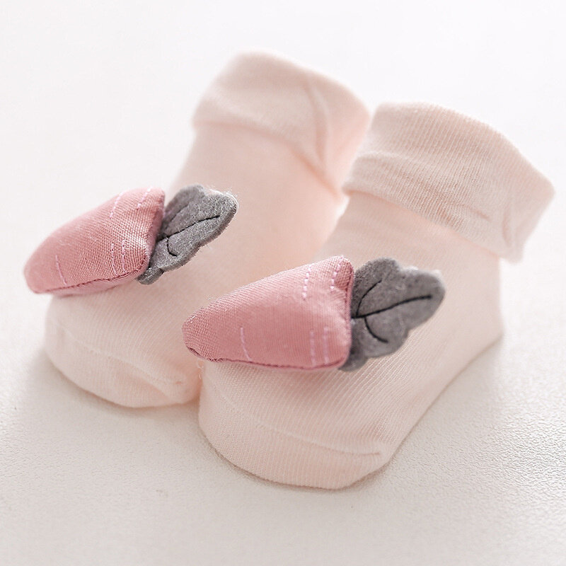 Весна/Лето 2024, детские носки, нескользящие носки для пола для маленьких девочек с мультяшными животными, детские носки с трехмерной куклой