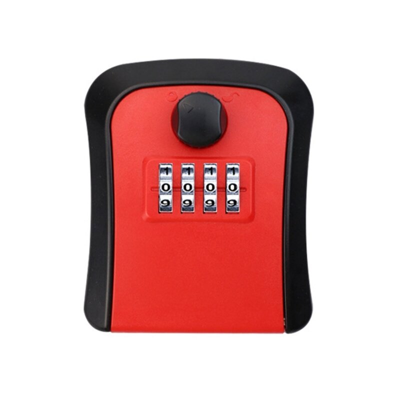 Outdoor Wall Mounted Key Safe Weatherproof Key Lock Box 4-Digit Combination Lockboxs Waterproof Outdoor Key Hider