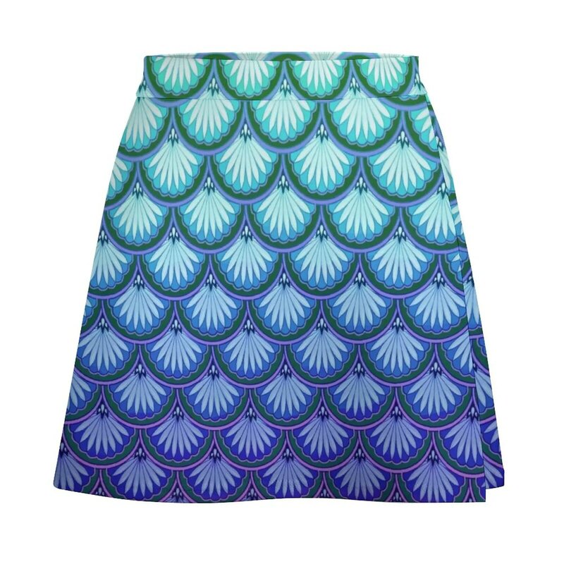 Pakaian putri duyung, rok Mini desain kerang untuk wanita, pakaian musim panas 2023
