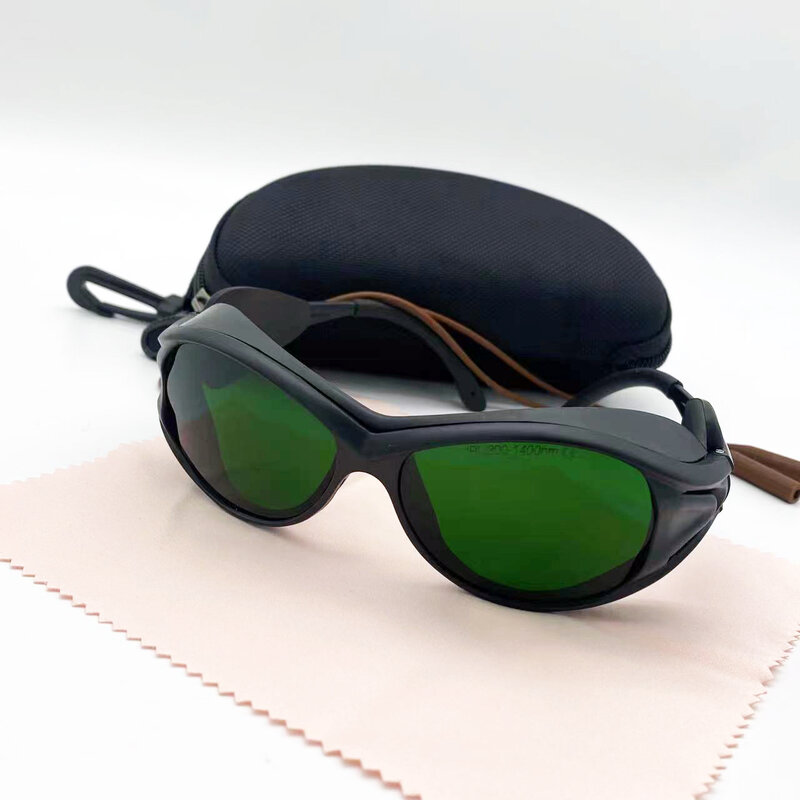 แว่นตานิรภัย IPL สำหรับกำจัดขนด้วยเลเซอร์200-1400nm IPL แว่นนิรภัยทรีทเมนต์เพื่อความงาม