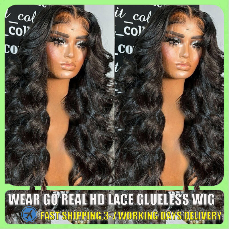 Peluca de cabello humano ondulado para mujer, postizo de encaje Frontal 13x4, 13x6, HD