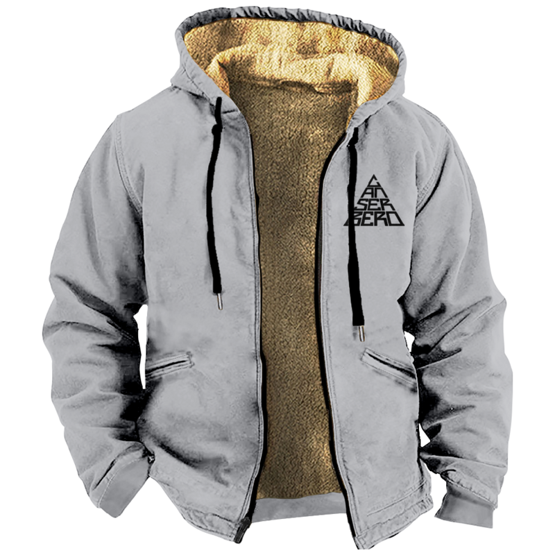 Hoodie de zíper de manga comprida masculino, casaco Canserbero, casaco de inverno espesso, estampas 3D