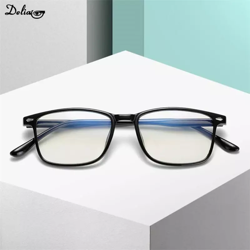 Unisex-Myopie-Brille Kurzsichtige Brille mit blauer Beschichtung 0-1-1/4-2-1/8-3-1/8-4-1/8-5-5/8-1/4